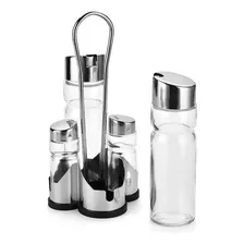 Kit 4 Pçs Galheteiro Vidro Porta Temperos Azeite Vinagre Sal Foto mini  3