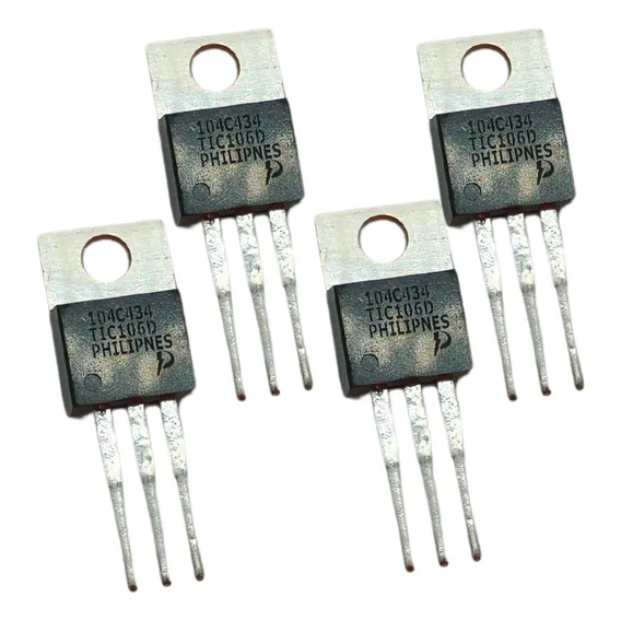 Kit 4 Pçs Transistor Tic106d 400 5a To220 S/ Isol Foto 1