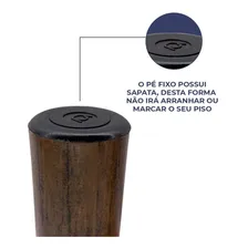Kit 4 Pé Fixo + 2 Rodinha De Cama Box Casal 13cm Amadeirado Foto mini 2