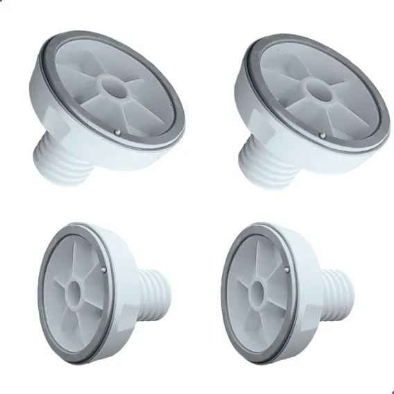 Kit 4 Pé Nivelador Lavadora Electrolux Lt10b Lt12b A99014001 Foto 1