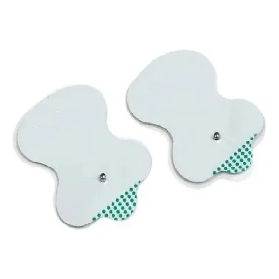 Kit 4 Peças Eletrodos Pads Aparelhos Fisioterapia Tens Fes Cor Branco Foto 1