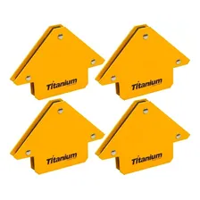 Kit 4 Peças Esquadro Magnético Ima Solda 12kg Serralheiro Foto mini 1