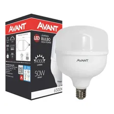 Kit 4 Peças Lampada Bulbo Led 50w Alta Potência Luz Branca Foto mini 1