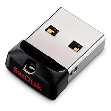 Kit 4 Pen Drive 8gb Sandisk Ultra Mini Micro Cruzer Fit Nano Cor Preto Foto mini 1