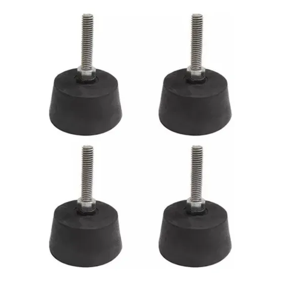 Kit 4 Pés De Borrachas Amortecedoras Para Compressor Motomil Foto 1