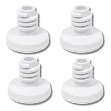 Kit 4 Pés Nivelador Lavadora Brastemp Consul Bwf08 W10658798 Foto mini 1