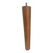 Kit 4 Pés Palito Trapezio 30cm Castanho Para Poltrona Ou Puf Cor Castanho - Palito Foto mini  2