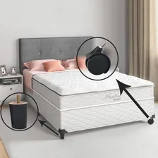 Kit 4 Pés Para Cama Box Com 2 Rodízio Cama Solteiro Cama Bau Foto mini 4
