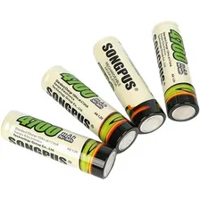 Kit 4 Pilha Recarregável Songpus - 4700mah Digital Power Aa Foto mini 3