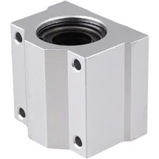 Kit 4 Pillow Block 8mm Com Rolamento Para Eixo Linear SC8UU Tpcid Foto mini  3