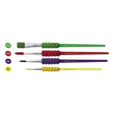 Kit 4 Pincéis de Pintura Faber Castell Soft Touch Artístico Foto mini  2