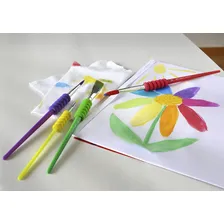 Kit 4 Pincéis de Pintura Faber Castell Soft Touch Artístico Foto mini 4
