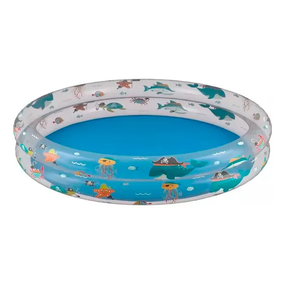 Kit 4 Piscina Plástica Infantil Redonda Azul 180 Litros Mor Cor Sem-informacao Foto 1