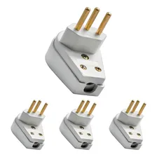 Kit 4 Plug Macho 20a 2p+t Pino Prensa Cabo Gigante Ilumi Foto mini 1