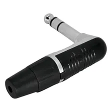 Kit 4 Plug P10 Cachimbo 90 Graus Stereo Niquelado Rp3rc Rean Foto mini  3