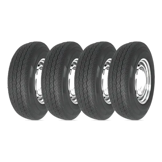 Kit 4 Pneu Technic Aro 15 5.60-15 79p T-700 Sem Câmara Foto 1