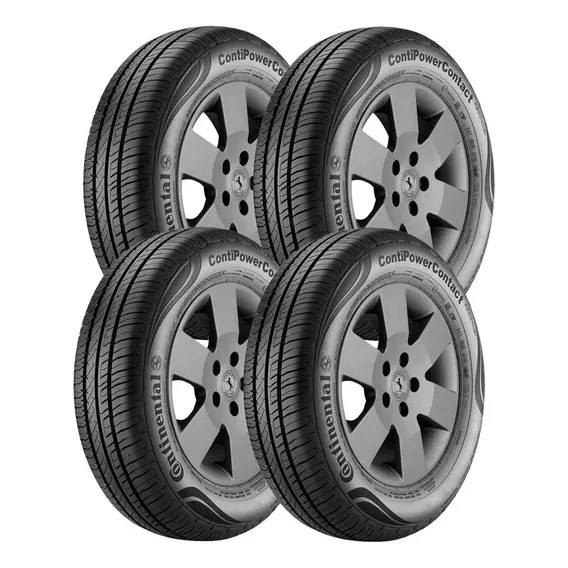 Kit 4 Pneus 175/65R14 ContiPowerContact Continental 82T Aro 14 Foto 1