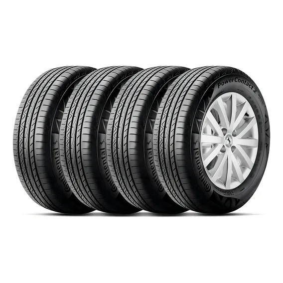 Kit 4 Pneus 185/65R14 PowerContact 2 Continental 86T Aro 14 Foto 1