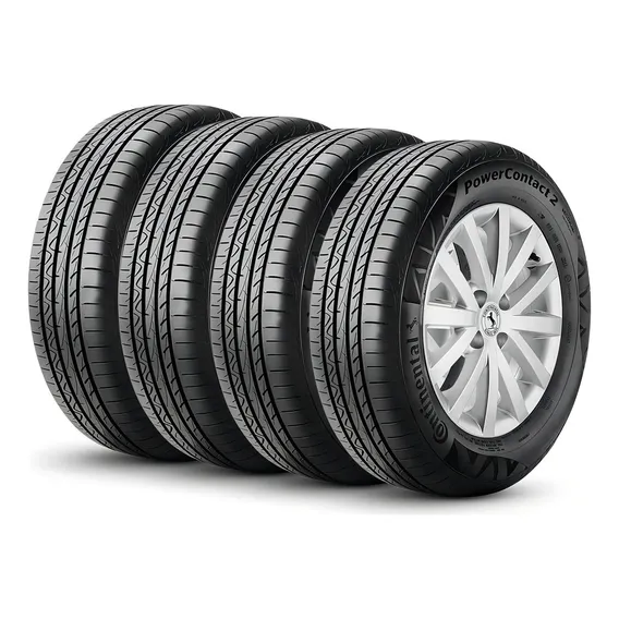 Kit 4 Pneus 195/55r15 Continental Powercontact 2 85h Foto 1