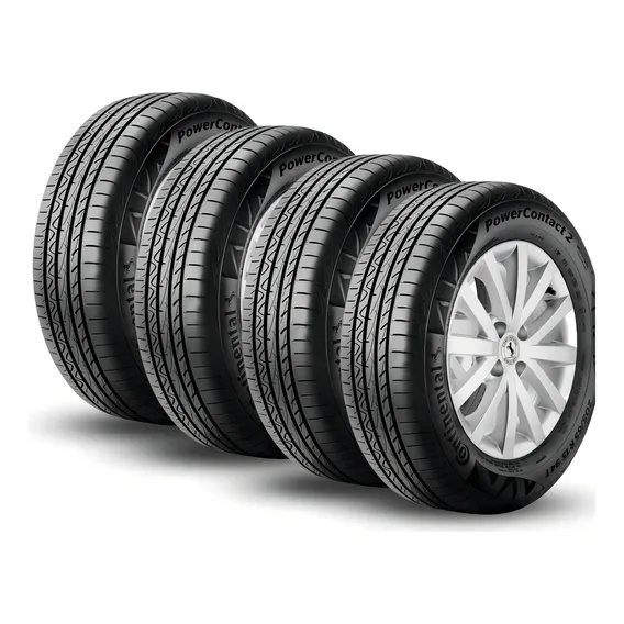 Kit 4 Pneus 205/55R16 Continental PowerContact 2 91V Aro 16 Foto 1