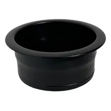 Kit 4 Porta Copos Preto Para Sofá E Móveis Embutir Liso Foto  mini 1