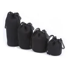 Kit 4 Porta Lente Case Neoprene Prende No Cinto Bolsa Foto mini 1