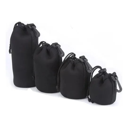 Kit 4 Porta Lente Case Neoprene Prende No Cinto Bolsa Foto 1