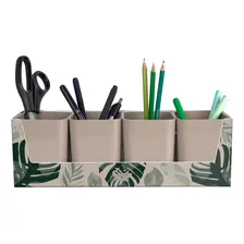 Kit 4 Porta Objetos Com Suporte Organizador De Escrit贸rio Foto mini 1