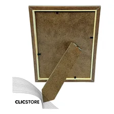 Kit 4 Porta Retrato 13x18 Decorativo Gravata Com Vidro Foto Cor Tabaco Foto mini 4