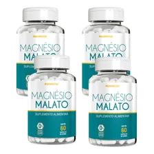Kit 4 Potes Magnésio Dimalato 500mg 240 Cápsulas Suplemento Foto mini 1