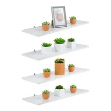 Kit 4 Prateleira Branca Mdf 40 X 15cm Suporte Foto mini 1