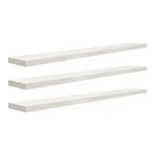Kit 4 Prateleiras Mdf 115mm Cor Branco Foto mini 1