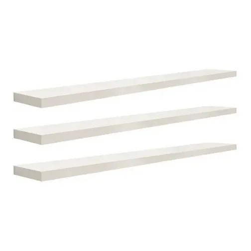 Kit 4 Prateleiras Mdf 115mm Cor Branco Foto 1