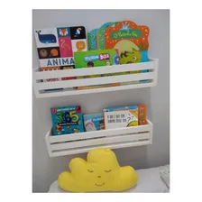 Kit 4 Prateleiras Organizadoras Livros Criança Nicho Foto mini 4