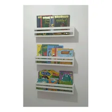 Kit 4 Prateleiras Organizadoras Livros Criança Nicho Foto mini 3