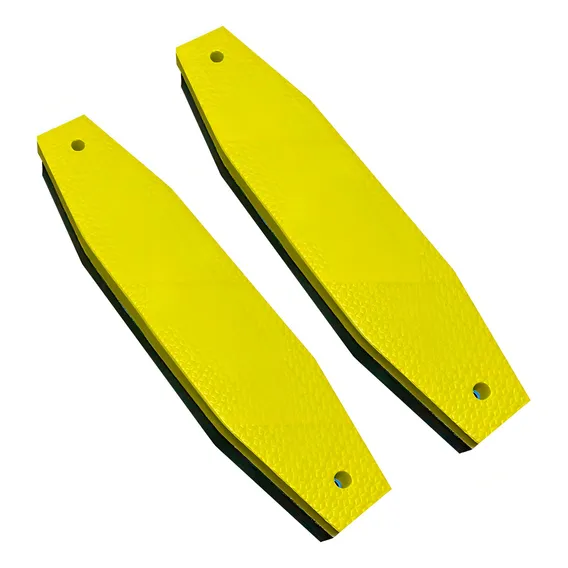 Kit 4 Protetor De Parachoque Batente Garagem Estacionamento Cor Preto E Amarelo Foto 1