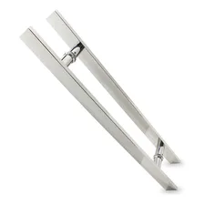 Kit 4 Puxador Inox Chato 100cm Porta Polido Top Foto mini 2