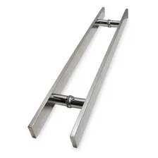 Kit 4 Puxador Inox Chato 100cm Porta Polido Top Foto mini 3