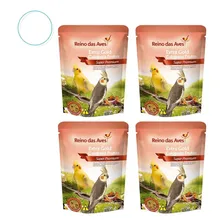 Kit 4 Ração Extra Gold Calopsita Frutas Reino Das Aves 400g Foto mini 1