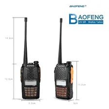 Kit 4 Radio Ht Walk Talk Dual Band Uhf Vhf Fm Baofeng Uv6r Foto mini 4