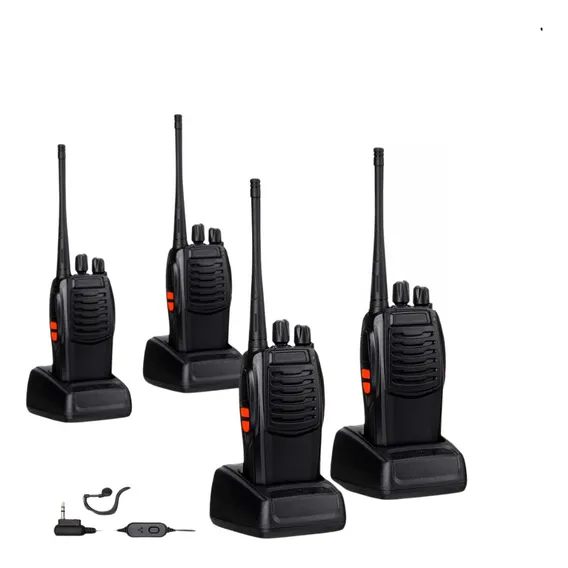 Kit 4 Rádios Comunicador Walkie Talkie Baofeng Bf 777s Foto 1