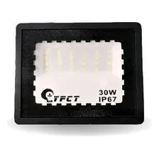 Kit 4 Refletor Holofote Led 30w Branco Frio Ip67 Jardim Carcaça Preto Luz Branco-frio Foto mini 2