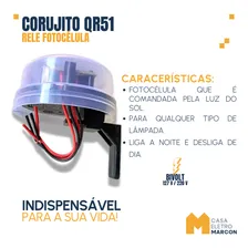 Kit 4 Relé Fotocélula Corujito Bivolt Qualitronix Qr51 Fácil 110v/220v Foto mini 3