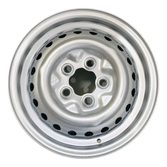 Kit 4 Roda Ferro Aro 14 Volkswagen Kombi Clipper 5x112 Vw Cor Prata Foto 1
