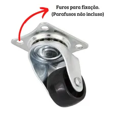 Kit 4 Rodizio Girat贸rio Rodinha Cadeira Moveis Vaso Foto mini 4