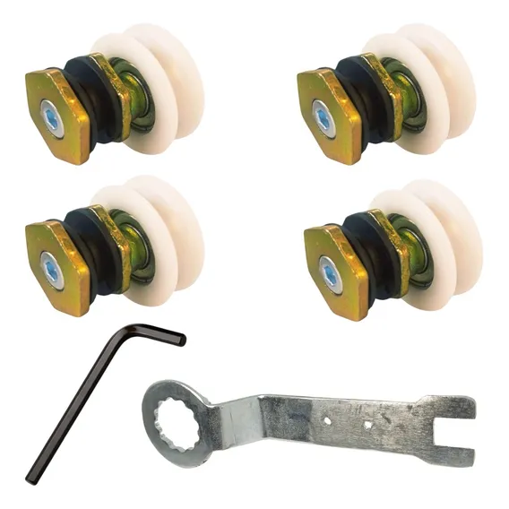 Kit 4 Roldanas Para Box Blindex Concava Modelo Classic Foto 1
