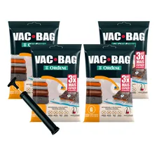 Kit 4 Saco A Vacuo Grande 55x90cm Vac Bag Mala+ Bomba Ordene Foto  mini 1