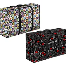 Kit 4 Sacola Bolsa Feira Grande Sacoleira Mudança Viagem Grd Foto mini  2