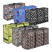 Kit 4 Sacola Bolsa Feira Grande Sacoleira Mudança Viagem Grd Foto mini  3
