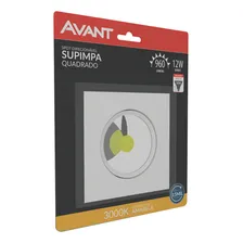 Kit 4 Spot Led Embutir 12w Quadrado 3000k Amarelo Avant Estrutura Branco-quente 110v/220v Foto mini  2